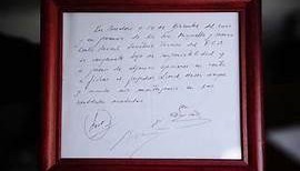 NBA直播-13岁梅西签约巴萨餐巾纸拍卖 它能进巴萨博物馆吗